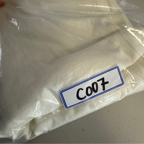 Melrose and Market Casual V-neck Short Sleeves Off White Midi Dress Size Medium - Picture 10 of 10